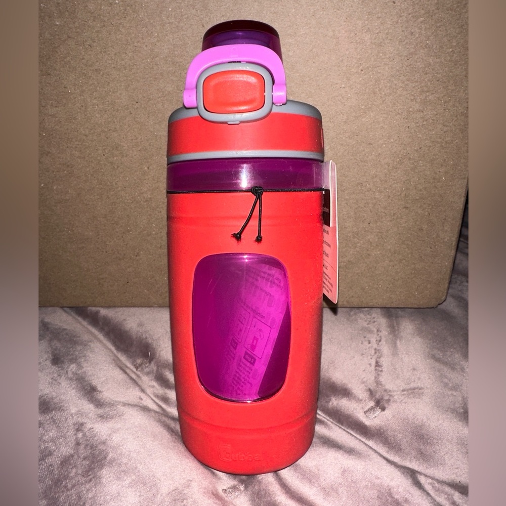 Bubba Flo Kids Water Bottle Wide Mouth Lid w/Silicone Sleeve-Coral,16 fl oz. NWT - Picture 3 of 5